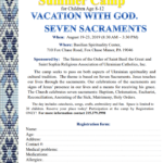 Summer Camp: Vacation with God (for children ages 8-12)