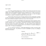 Letter to Neighbors of SBA